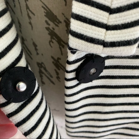 BCBGMaxAzria Jacket Blazer Black And White Stripes Size Small - Picture 8 of 14